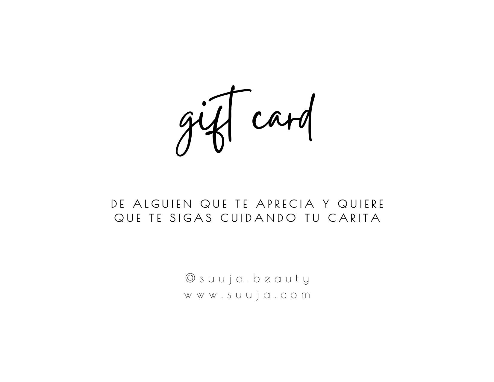 Beauty Gift Card