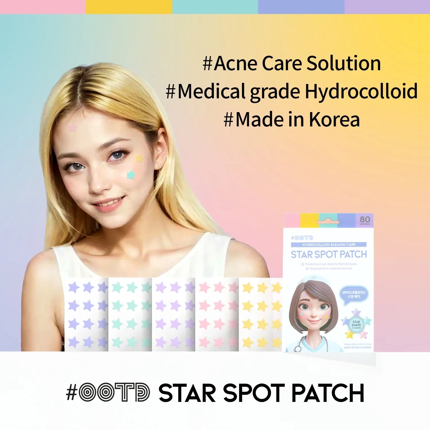 Hydrocolloid Blemish Care Star Spot Patch