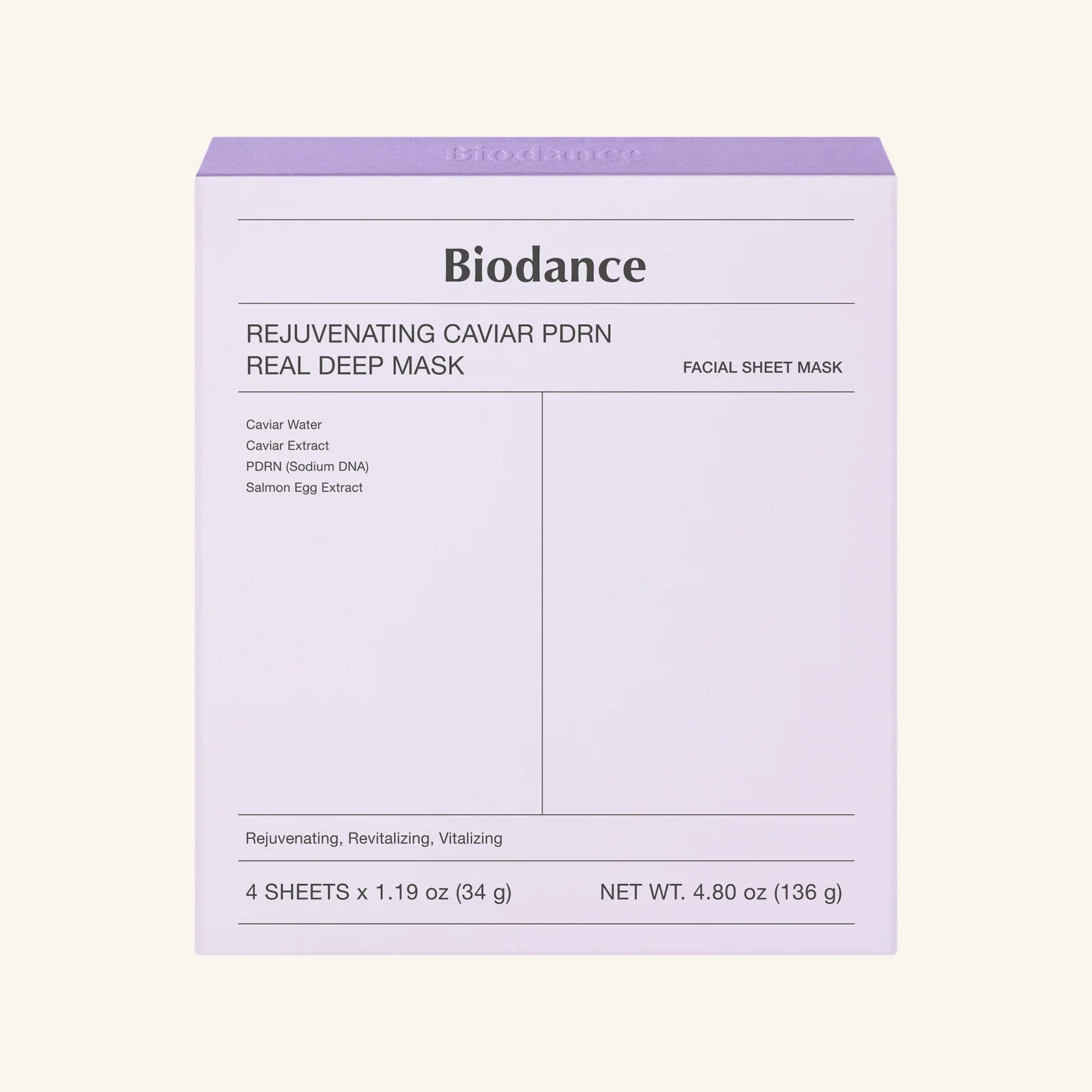 Rejuvenating Caviar PDRN Real Deep Mask