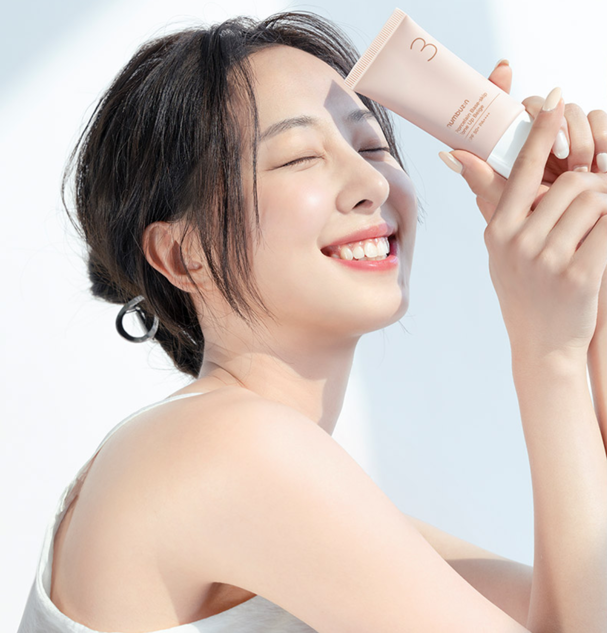 No.3 Porcelain Base-Skip Tone Up Beige SPF 50+ PA++++