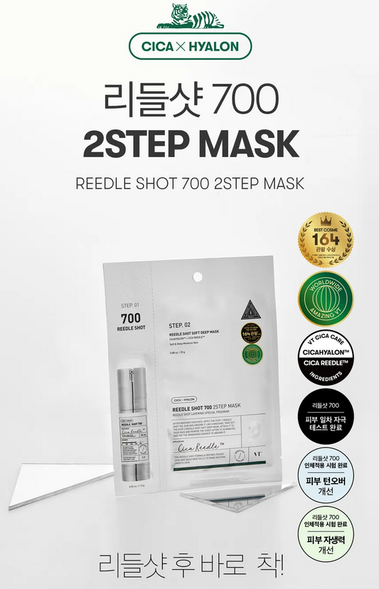 Cica Reedle Shot 700 2-step mask (1 esencia + 1 sheet mask)