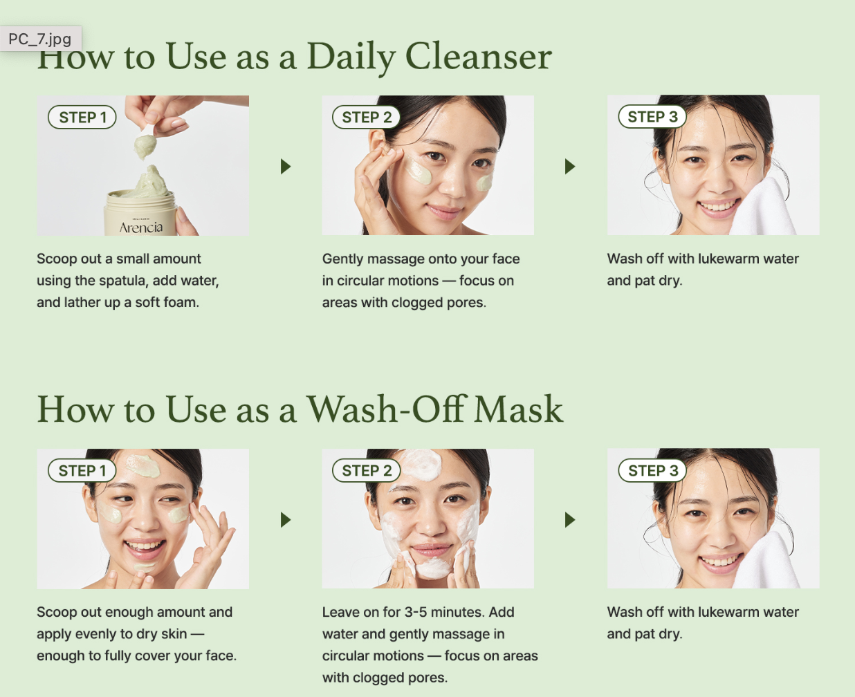 Fresh Green Rice Mochi Cleanser