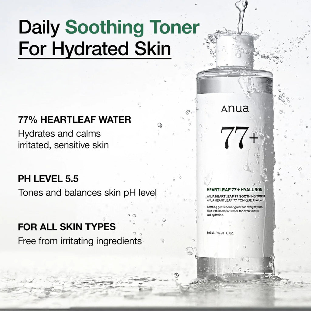 Heartleaf 77 + Hyaluron Soothing Toner