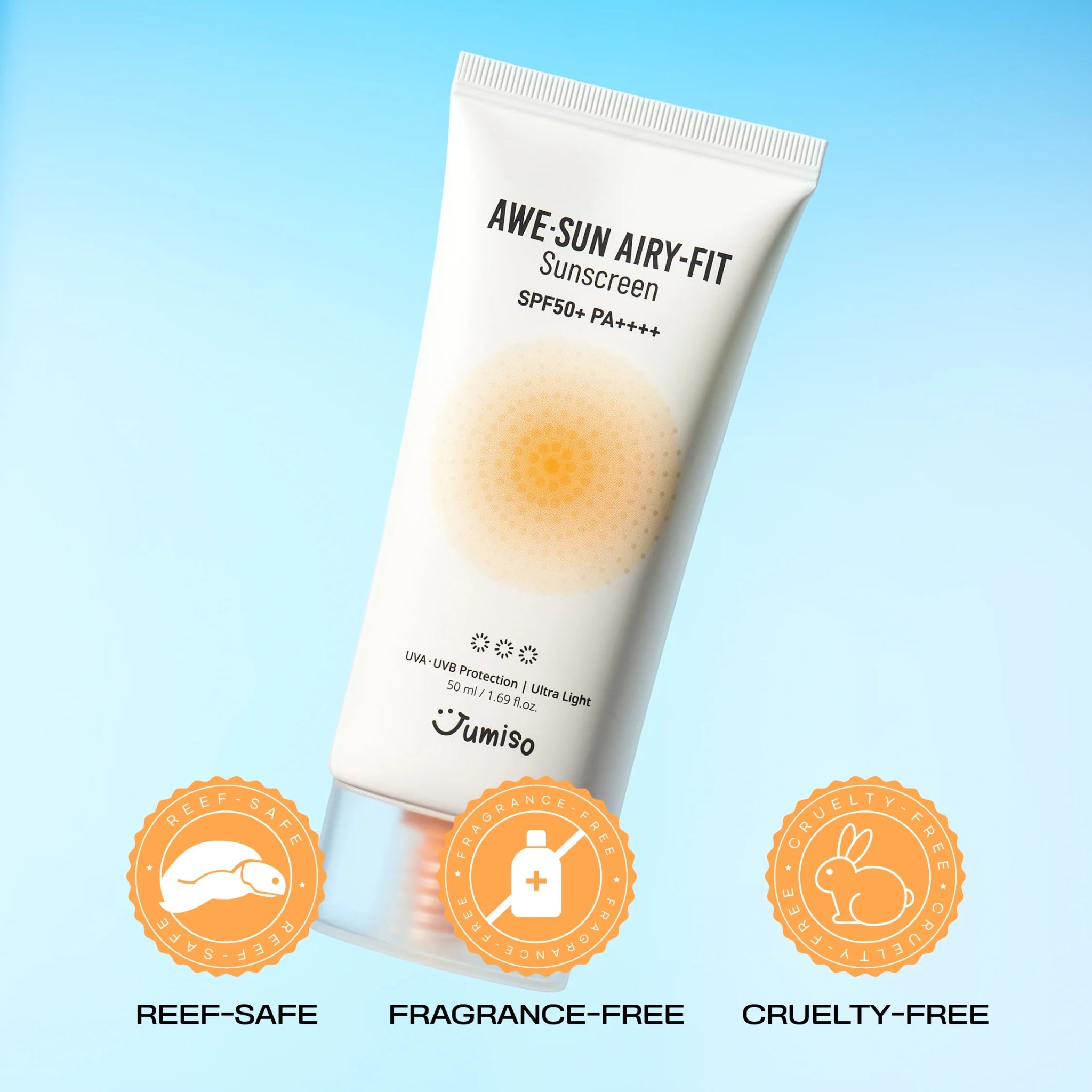 Awe - Sun Airyfit Sunscreen SPF50+ PA ++++ - SUUJA