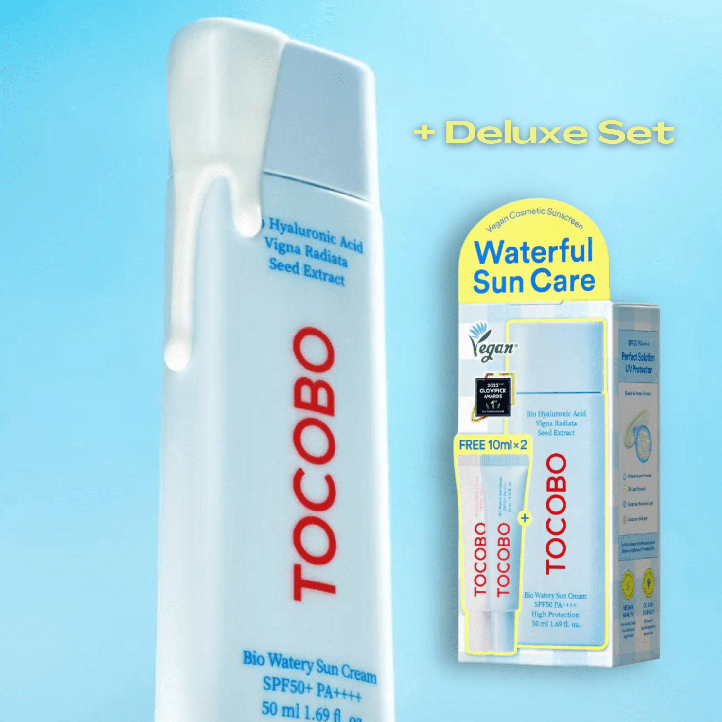 Bio Watery Sun Cream + Deluxe Set - SUUJA