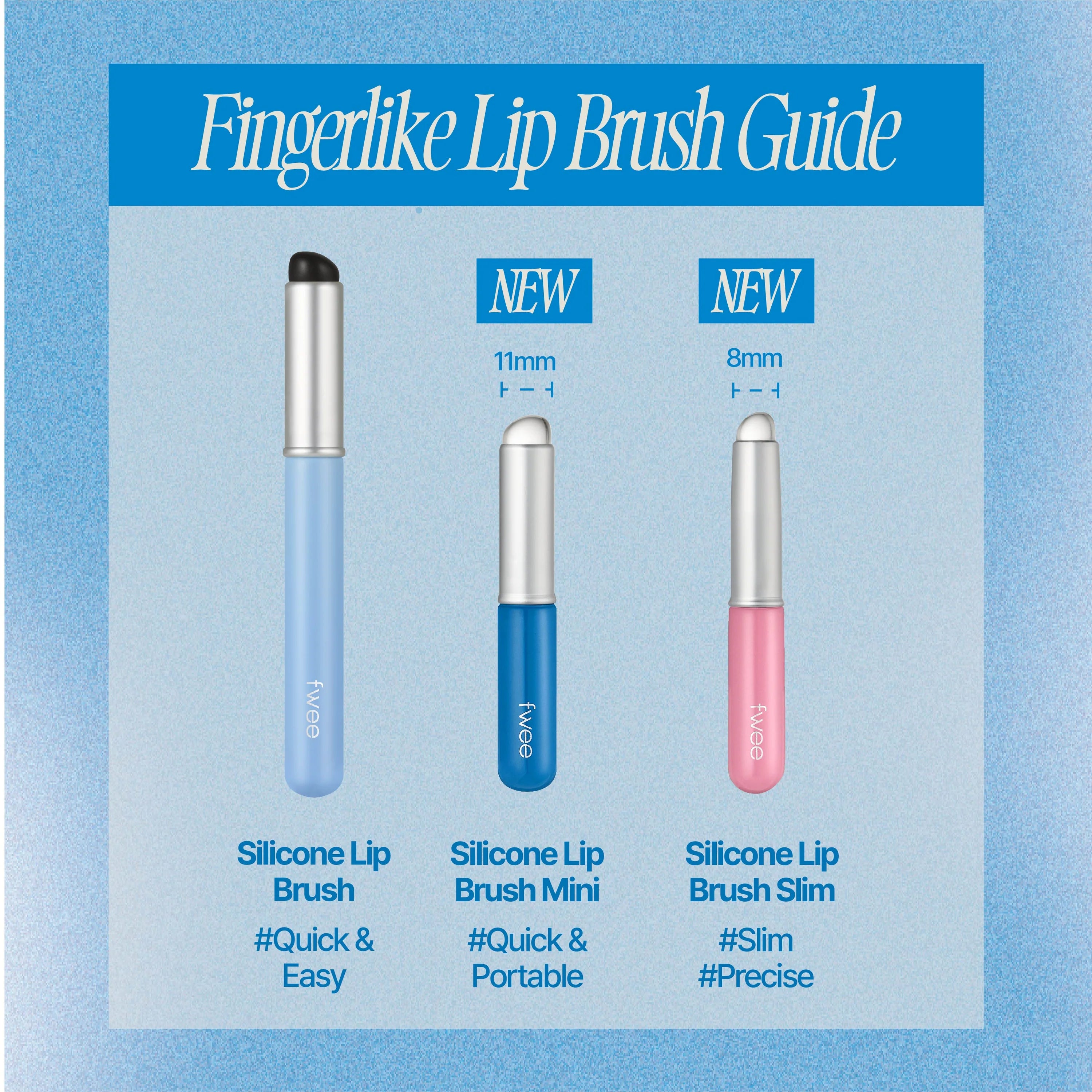 Finger-like Lip Brush #Silicone