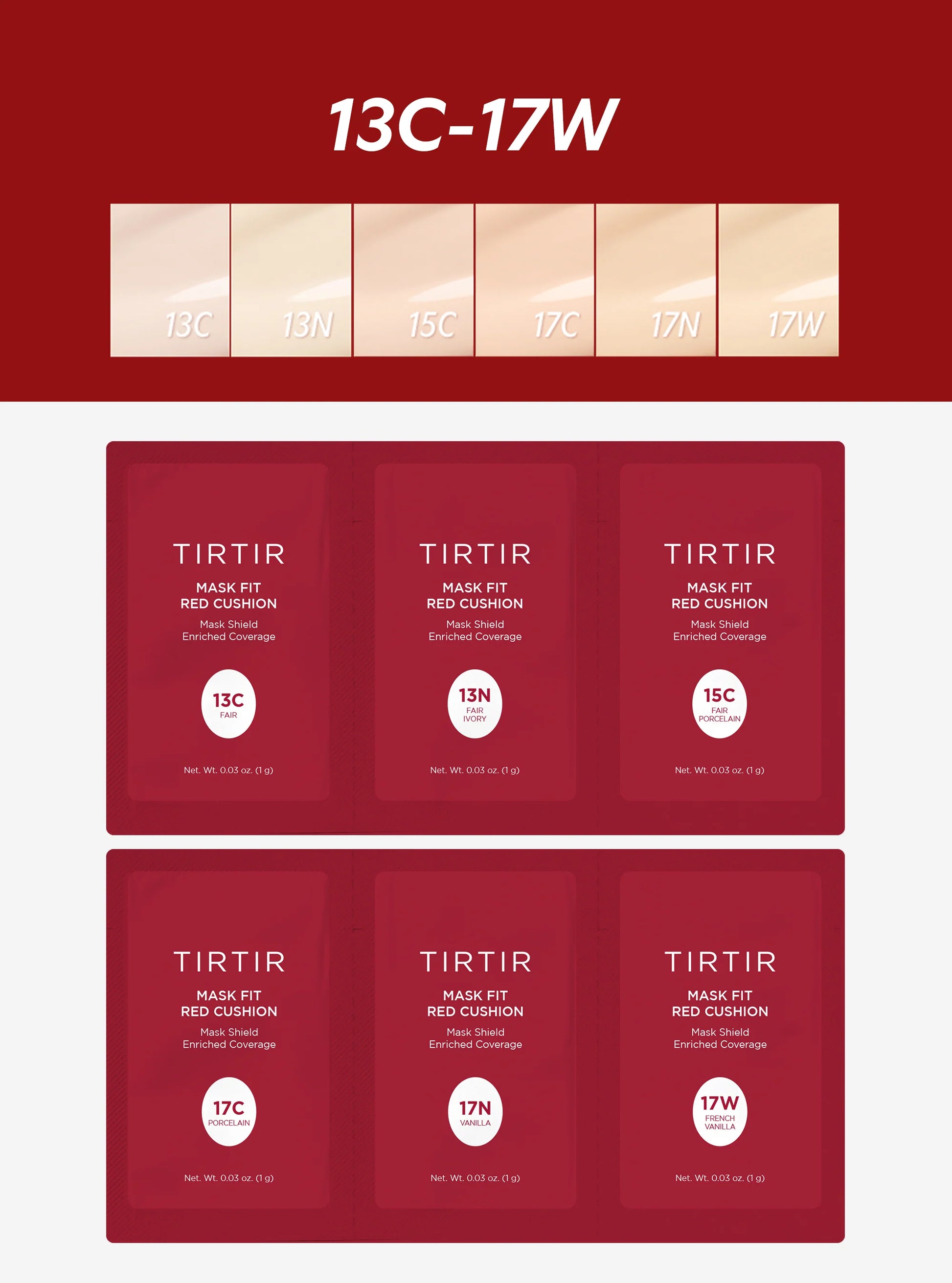 Sachet - Mask Fit Red Cushion Trial Kit