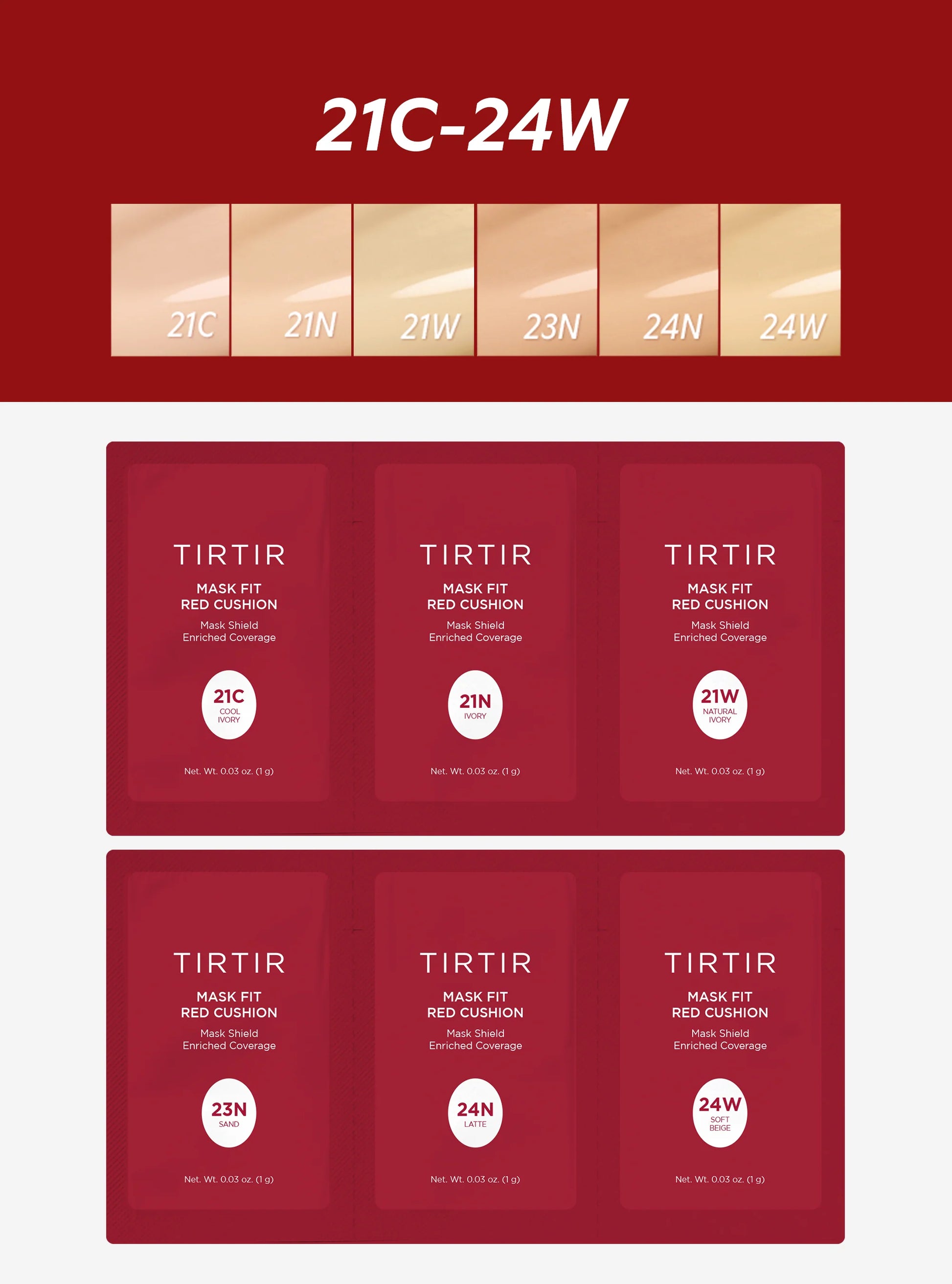 Sachet - Mask Fit Red Cushion Trial Kit