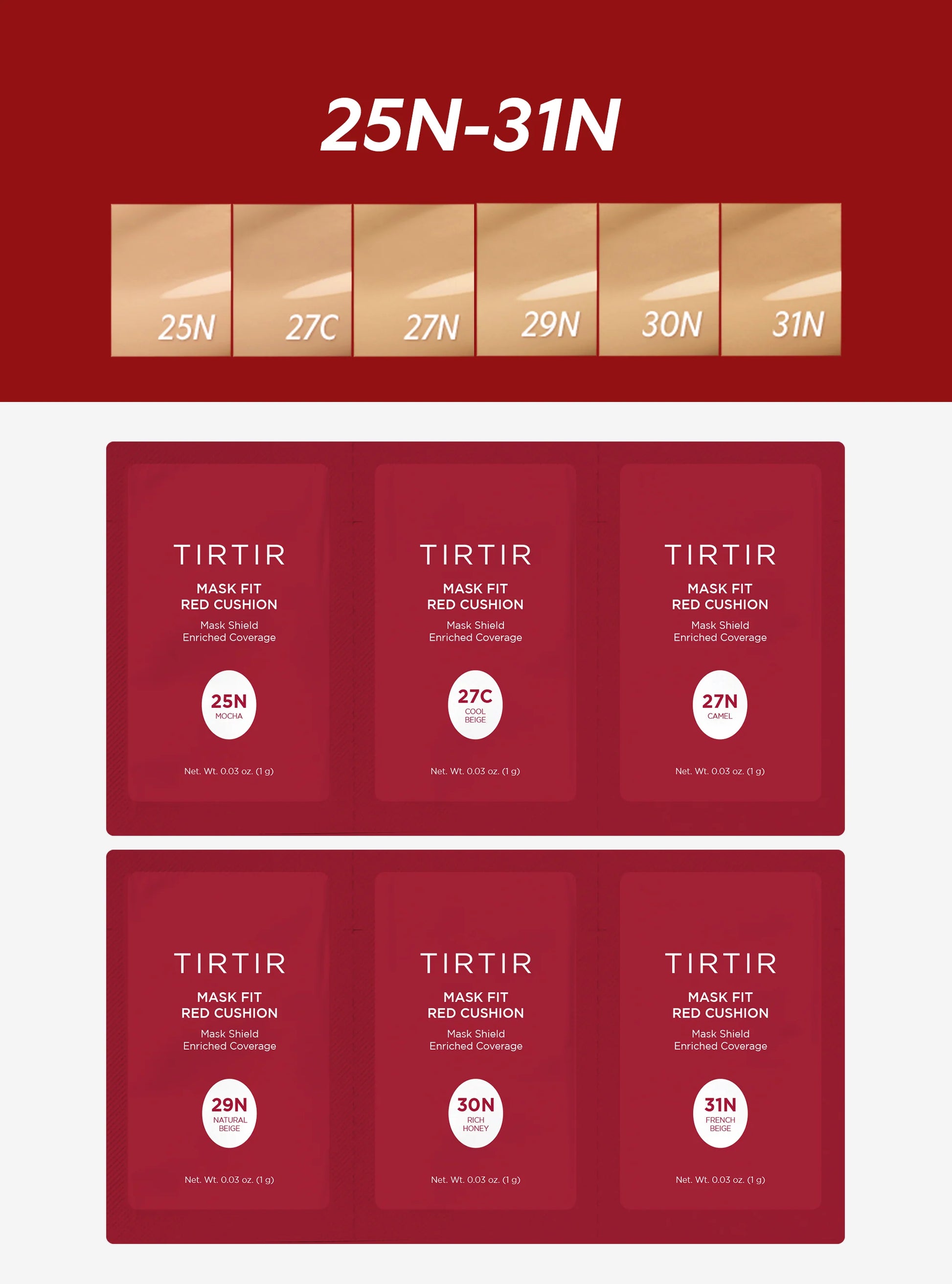 Sachet - Mask Fit Red Cushion Trial Kit