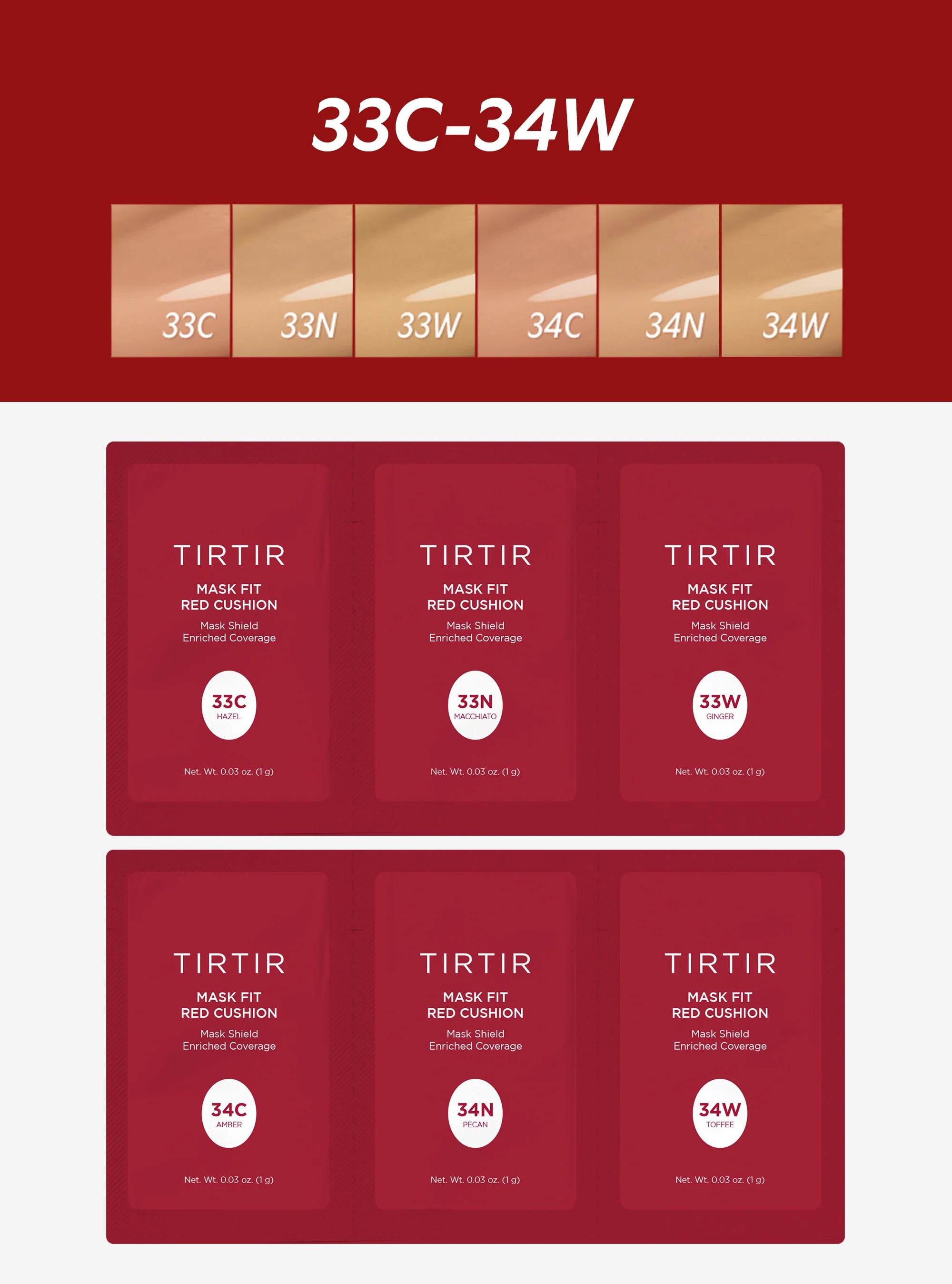 Sachet - Mask Fit Red Cushion Trial Kit